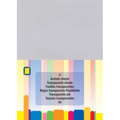   Átlátszó műanyag lap A4 Acetátlap / Acetate Sheets (5 db)