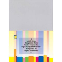   Átlátszó műanyag lap A3, Acetate / Acetate Sheets -  (5 db)