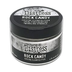   Csillámpor , Distress dry glitter / clear rock candy -  (80 gramm)