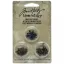 Díszítőelem - miltonkapocs, Idea-ology / Screw-Top Mini Fasteners - Antique Nickel, Brass & Copper (99 db)