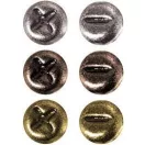 Díszítőelem - miltonkapocs, Idea-ology / Screw-Top Mini Fasteners - Antique Nickel, Brass & Copper (99 db)