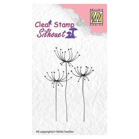 Szilikonbélyegző SIL031, Silhouet / Silhouette clear stamps Herbs-1 -  (1 csomag)