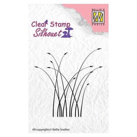 Szilikonbélyegző SIL032, Silhouet / Silhouette clear stamps Blooming grass -  (1 csomag)