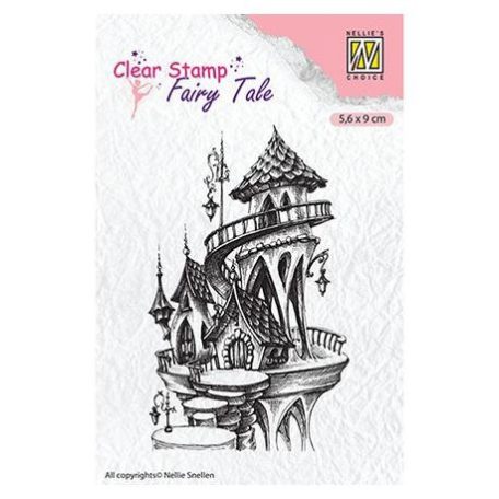 Szilikonbélyegző FTCS010, Fairy Tale / Fairy summer castle -  (1 csomag)