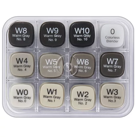 Grafikai filctoll készlet , Copic CLASSIC Marker / Gray Set WG - 12 color (12 db)