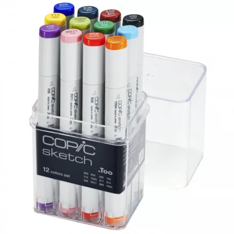 Grafikai filctoll készlet , Copic SKETCH Marker / Set of 12 B -  (12 db)