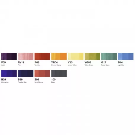 Grafikai filctoll készlet , Copic SKETCH Marker / Set of 12 B -  (12 db)