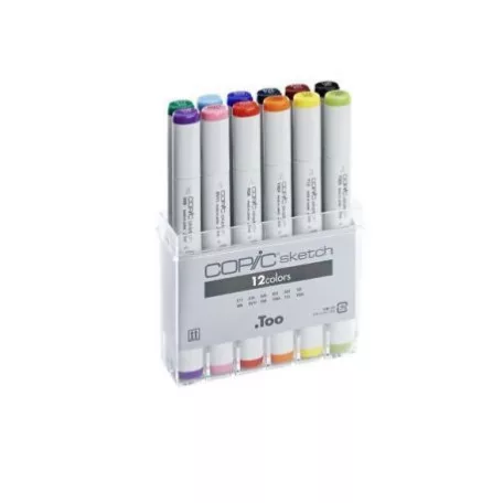 Grafikai filctoll készlet , Copic SKETCH Marker / Set of 12 B -  (12 db)