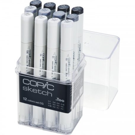 Copic Sketch alkoholos marker - Set of 12 Cool Gray - Copic SKETCH (12 db