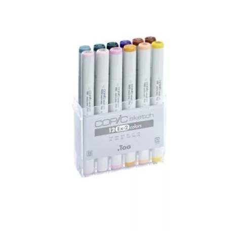 Grafikai filctoll készlet , Copic SKETCH Marker / Set of 12 EX-2 -  (12 db)