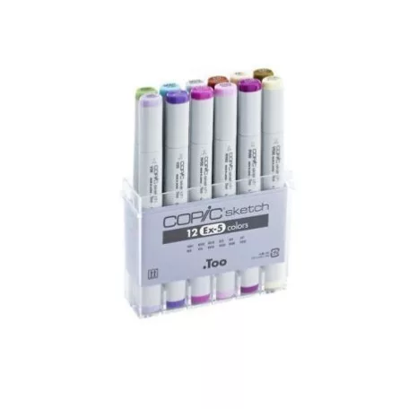 Grafikai filctoll készlet , Copic SKETCH Marker / Set of 12 EX-5 -  (12 db)