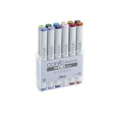  Grafikai filctoll készlet , Copic SKETCH Marker / Set of 12 EX-6 -  (12 db)
