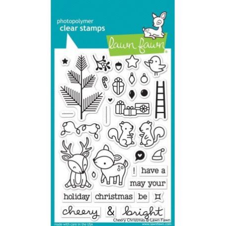 Szilikonbélyegző LF1216, Clear Stamps / Cheery Christmas -  (1 csomag)