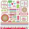 Matrica 12", Christmas Town / Cardstock Stickers - This & That (1 ív)