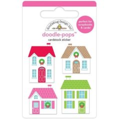  Matrica , Christmas Town / Doodle-Pops 3D Stickers - Icons (1 ív)