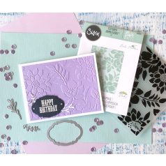   SIZZIX domborító mappa, 662606 Embossing Folder  / Botanicals (1 db)