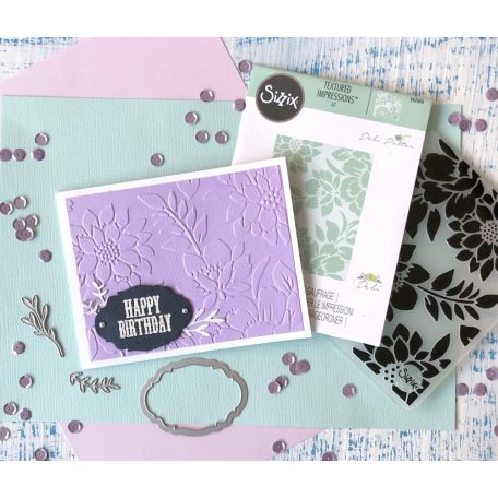 SIZZIX domborító mappa, 662606 Embossing Folder  / Botanicals (1 db)