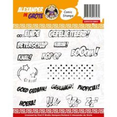   Szilikonbélyegző , Alexander de Grote / Comic Cards (1 csomag)