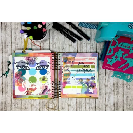 Vágósablon JDD-042, JD Cutting Templates / Eye Candy - Jane Davenport (1 csomag)