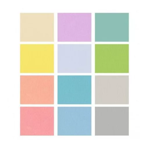 Papírkészlet 12", Cardstock / multipack pastel -  (24 lap)