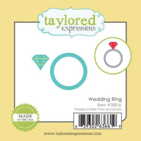 Vágósablon - mini TE816, Taylored Die / Wedding Ring (1 csomag)