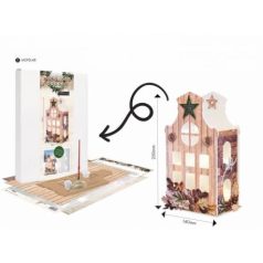   Kreatív készlet , MDF & Paper Set / Woodland Winter, Lantarn nr.48 (1 csomag)