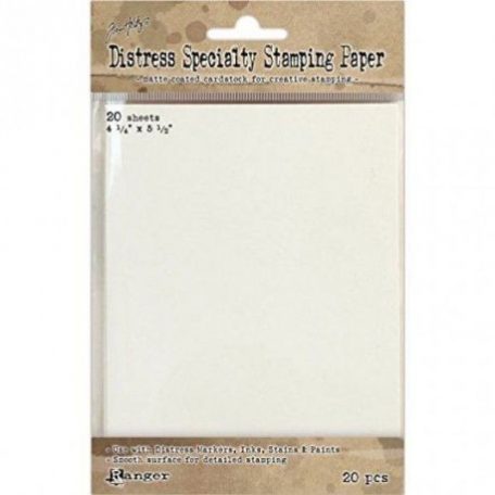 Papír bélyegzéshez , Distress paper / specialty stamping paper - Tim Holtz (20 ív)
