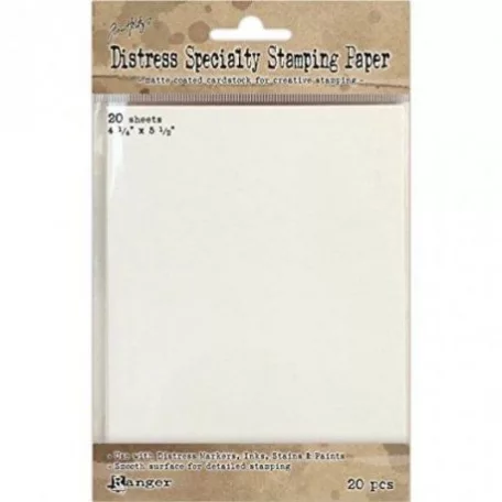 Papír bélyegzéshez , Distress paper / specialty stamping paper - Tim Holtz (20 ív)