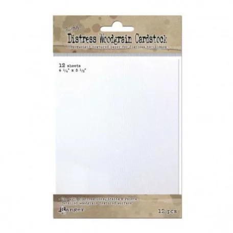 Faerezetű textúrájű papír , Distress paper / woodgrain paper - Tim Holtz (12 ív)