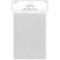   Csillámos papír A4, Craft Consortium Glitter Paper / Silver -  (1 ív)