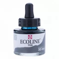   Akvarellfesték koncentrátum 706, Talens Ecoline Liquid Watercolour  / Deep Grey -  (30 ml)