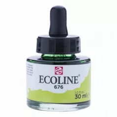   Akvarellfesték koncentrátum 676, Talens Ecoline Liquid Watercolour  / Grass Green -  (30 ml)