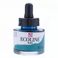   Akvarellfesték koncentrátum 640, Talens Ecoline Liquid Watercolour  / Blue Green -  (30 ml)