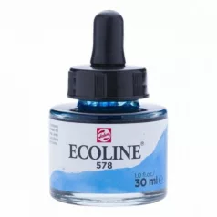   Akvarellfesték koncentrátum 578, Talens Ecoline Liquid Watercolour  / Sky Blue Cyan -  (30 ml)