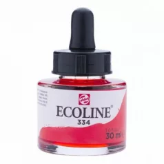   Akvarellfesték koncentrátum 334, Talens Ecoline Liquid Watercolour  / Scarlet -  (30 ml)