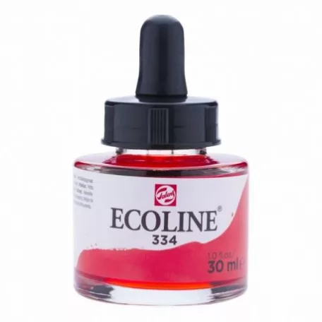 Akvarellfesték koncentrátum 334, Talens Ecoline Liquid Watercolour  / Scarlet -  (30 ml)