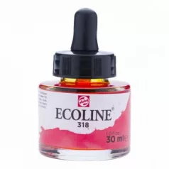   Akvarellfesték koncentrátum 318, Talens Ecoline Liquid Watercolour  / Carmine -  (30 ml)