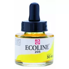   Akvarellfesték koncentrátum 205, Talens Ecoline Liquid Watercolour  / Lemon Yellow -  (30 ml)