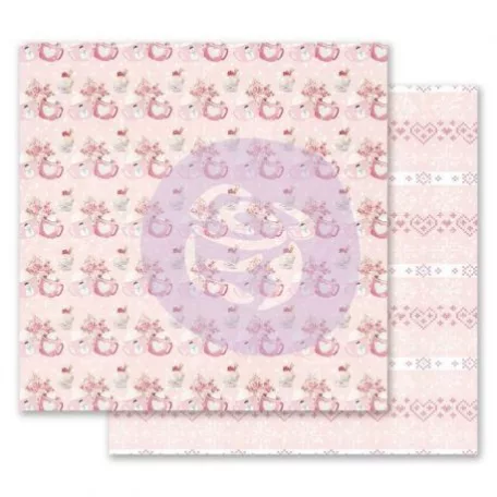 Scrapbook papír 12", Prima Marketing Santa Baby / Warm & Cozy  -  (1 ív)