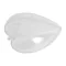 Műanyag dísz , Transparente Plastic / 10 cm - Szív (2 db)
