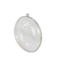   Műanyag dísz , Transparente Plastic / 11 cm - Medaillon (2 db)