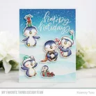 MFT-1416 Vágósablon SY-01 bélyegzőhöz - Sweet Holiday Penguins - Die-Namics 1 csomag)