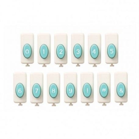 Számok, betűlyukasztó készlethez, Number & Symbol Punch Board / WRMK Punch Board (1 csomag)