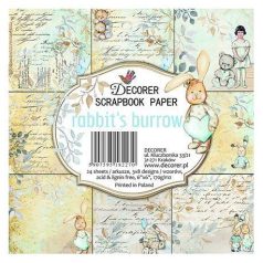   Papírkészlet 6", 6x6 Inch Paper Pad / Rabbit's Burrow -  (24 lap)