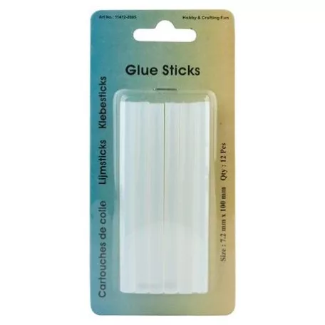 Ragasztó patron , Glue Gun / 7.2 mm x 10cm -  (12 db)