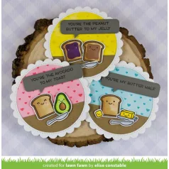   Vágósablon LF1830, Custom Craft Die / Polka Heart Backdrop: Landscape (1 csomag)