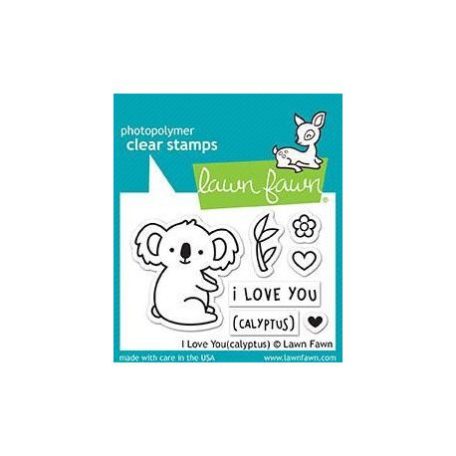 Szilikonbélyegző LF1823, Clear Stamps / I Love You(calyptus) -  (1 csomag)
