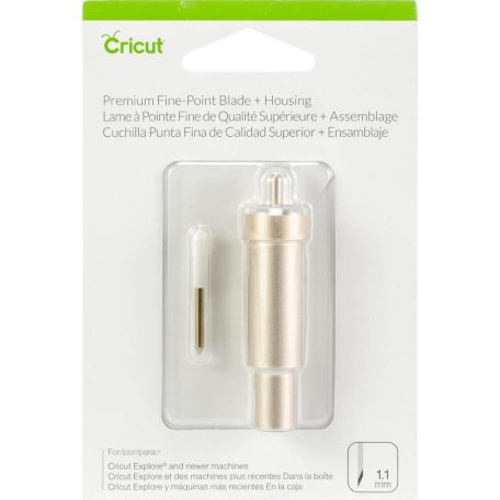 Cricut prémium vágókés és tokmány / Premium Fine -Point Blade + Housing, Gold (1 csomag)