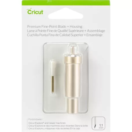 Cricut prémium vágókés és tokmány / Premium Fine -Point Blade + Housing, Gold (1 csomag)