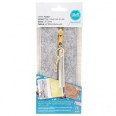   Tároló, We R Memory Keepers JOURNAL STUDIO  / zipper pen pocket (1 db)